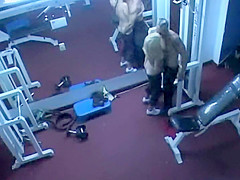 Trainer caught fucking a client in a gym