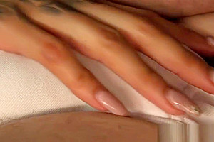 Transgender beauty doggystyles her stud bf