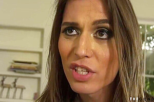 Transsexual Brunette Enjoys Fellatio And Breeding With Bf