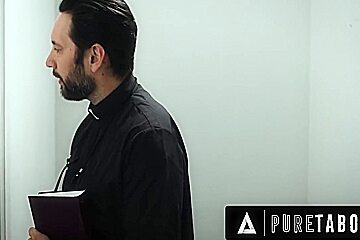 Troubled teen 18+ Fucks Her Preist To Piss Off Her Religious Stepmom - Eliza Eves And Pure Taboo