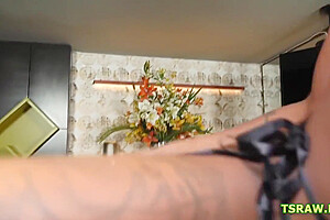 Ts Laiiza Manuelly Blows A Cock And Gets Anal Bareba