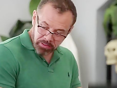 Twink Armond sucks Maxs good sized dong until he moans