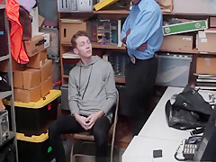 Twink Caught Shoplifting And Fucked By Black Security Officer