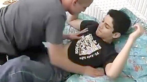 Twink Interracial Suck Off and Shower Sex