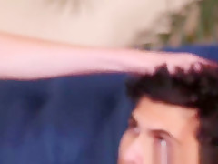 Twink cutie gets on top and takes dick in his tight butthole