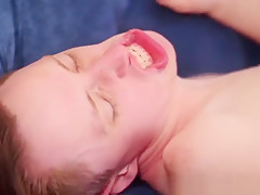 Twink cutie gets on top and takes dick in his tight butthole