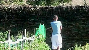 Twink fucked in the garden by Jimy - CrunchBoy