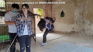 Two Girls Suspended In An Abandoned House