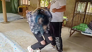 Two Girls Suspended In An Abandoned House