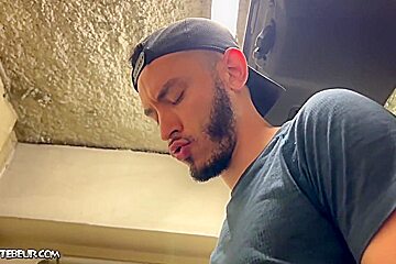 Two Young Gay Arab Men Meet On A Parking