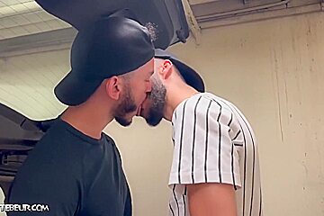 Two Young Gay Arab Men Meet On A Parking