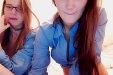 Two girls having fun