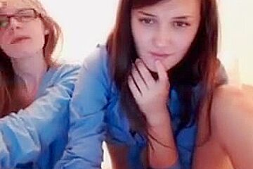 Two girls having fun
