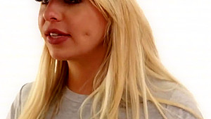 Two gorgeous blondes have lesbian sex
