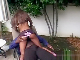 Two guys fucks a hot black girl
