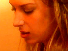 Two horny blondes playing in bathroom