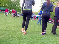 Two hot pawgs in spandex