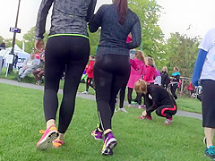 Two hot pawgs in spandex