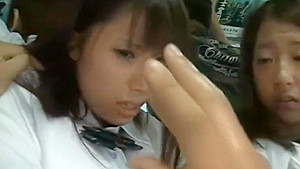 Two japanese student 18+ bus