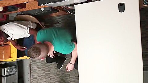 Two perps fighting on camera so LP officer caught them