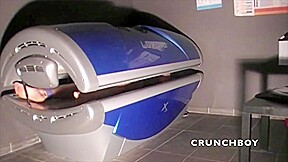 Two sexy twink fucking in solarium in sauna - CrunchBoy