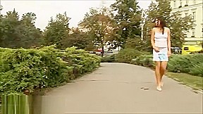 UK girl public pussy play