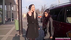 Uma And Lara Took Stranger On The Streets For Horny Fuck In The Car 39 Min