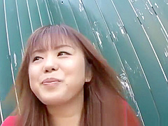 Unearthly Japanese Noriko Kago perfroming in amazing sex action ending with a huge cumshot in outdoor