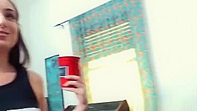 Unearthly breasty teenage harlot Kristen Scott featuring hot sex action ending with cumshot