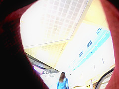 Upskirt at the stairs