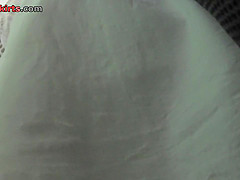 Upskirt footage of bubble ass of girl in g-string