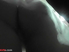 Upskirt footage of bubble ass of girl in g-string
