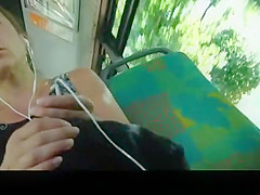 Upskirt on the bus