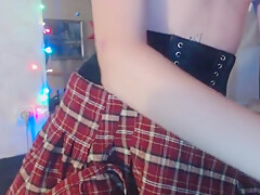 Using A Dildo On Her Ass, Showing Her Little Anal Gape