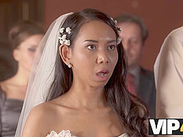 VIP4K Small cheap wedding turns into public fucking action of the brides