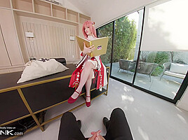 VR Conk Genshin Impact Yae Miko A sexy teen 18+ Cosplay Parody PT2 With Melody Marks In HD Porn