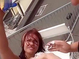 Vicky And Viola Get Really Freaky On The Roof Of Their