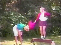 (Vintage Hot Cheerleader Fucking BBC Outside)