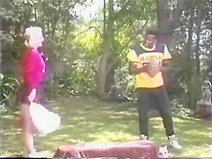 (Vintage Hot Cheerleader Fucking BBC Outside)