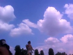 Voeyer video of bimbo in sexy bikini on the beach PICT0015