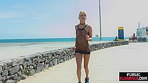 WAM 21yo slut covered with food in public before throating