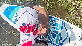 We Had To Stop To Fuck On The Banks Of An Amazing River In A Risky Place - Amateur Couple Pov