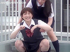 Weird asian students 18+ pee