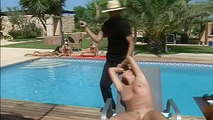 Whipping by the pool