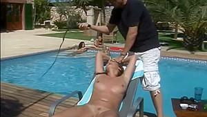Whipping by the pool
