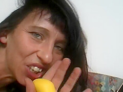 Wild German Lady With Small Tits Enjoys Pleasing Her Shaved Twat
