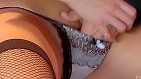 Winsome golden-haired Samantha Saint having anal