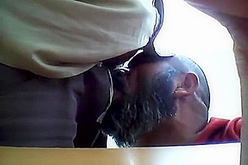 With Step daddy At His Job
