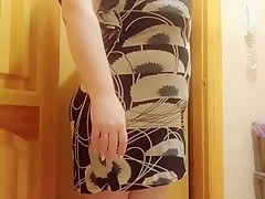 Woman Came In For A Debt And Watches Me Jerk Off