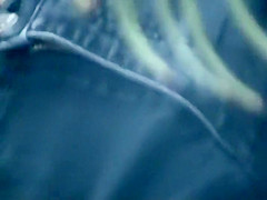 Woman caught with a hand in her panties